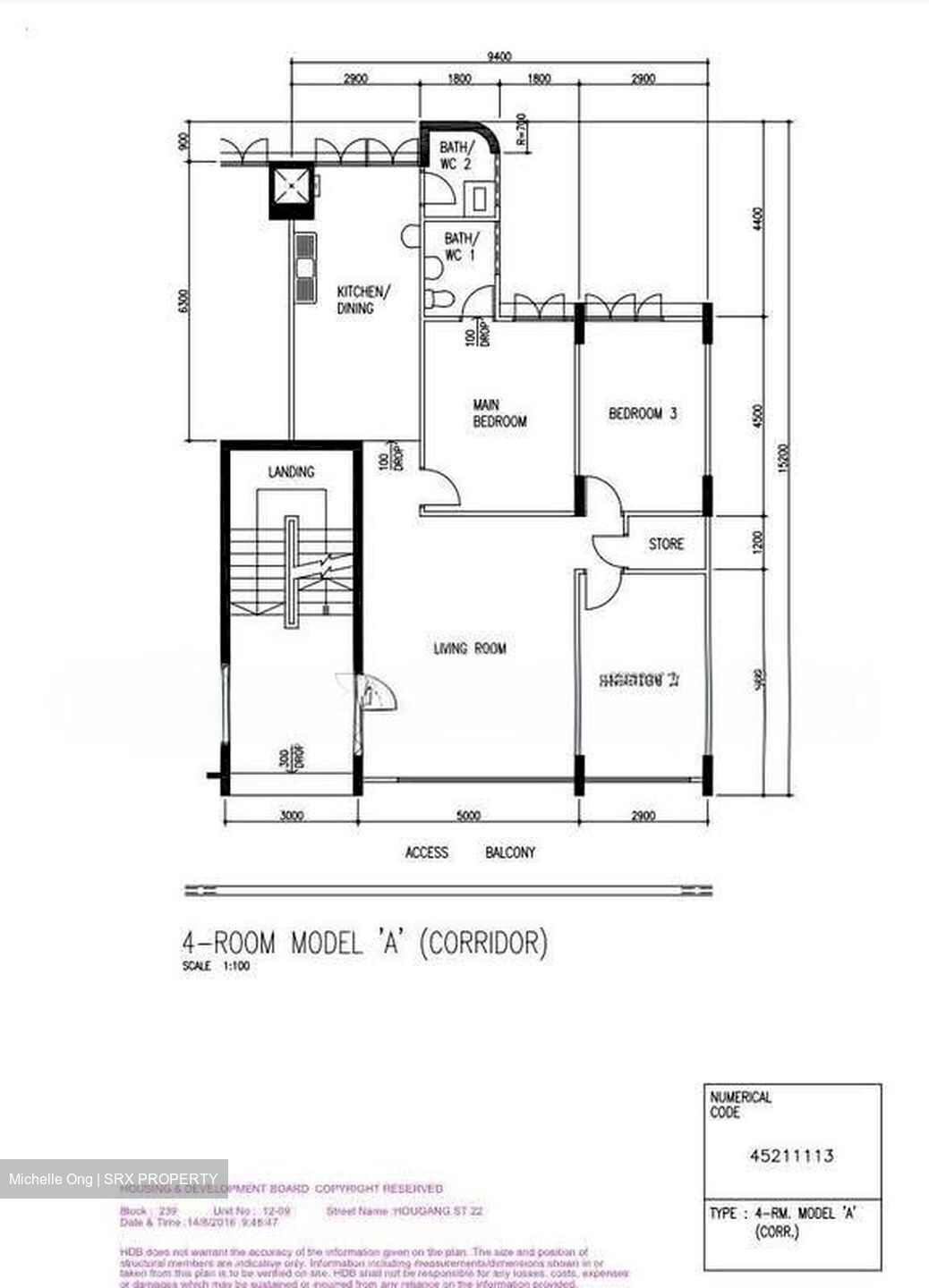 Blk 239 Hougang Street 22 (Hougang), HDB 4 Rooms #543950661